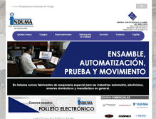 Tablet Screenshot of induma.biz